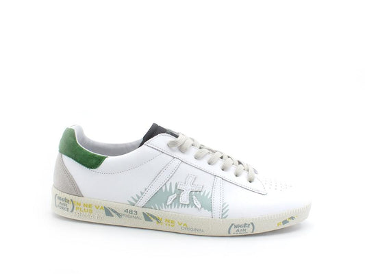 PREMIATA Andy Sneaker Retro Lamè Green White Black ANDY5741 - Sandrini Calzature e Abbigliamento