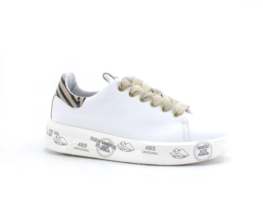 PREMIATA Belle Sneaker Pelle Animalier White BELLE5716 - Sandrini Calzature e Abbigliamento