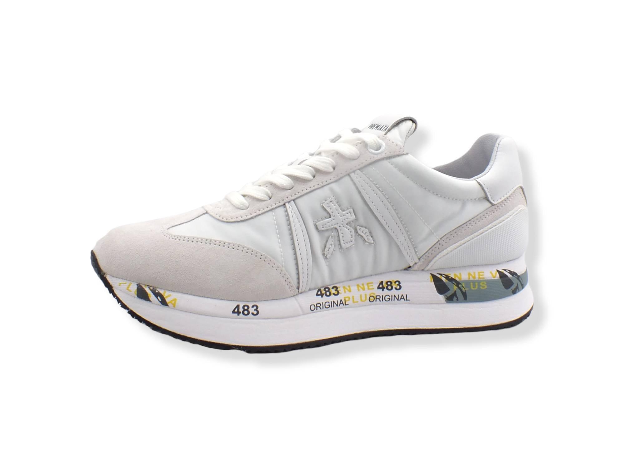 PREMIATA Conny Running Suede Nylon White Sneaker Donna White CONNY5617 - Sandrini Calzature e Abbigliamento