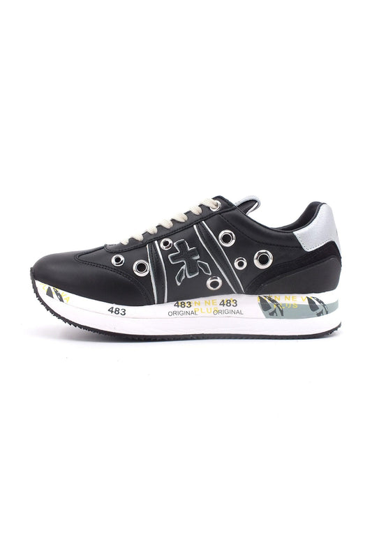 PREMIATA Sneaker Borchie Donna Black CONNY-6553 - Sandrini Calzature e Abbigliamento