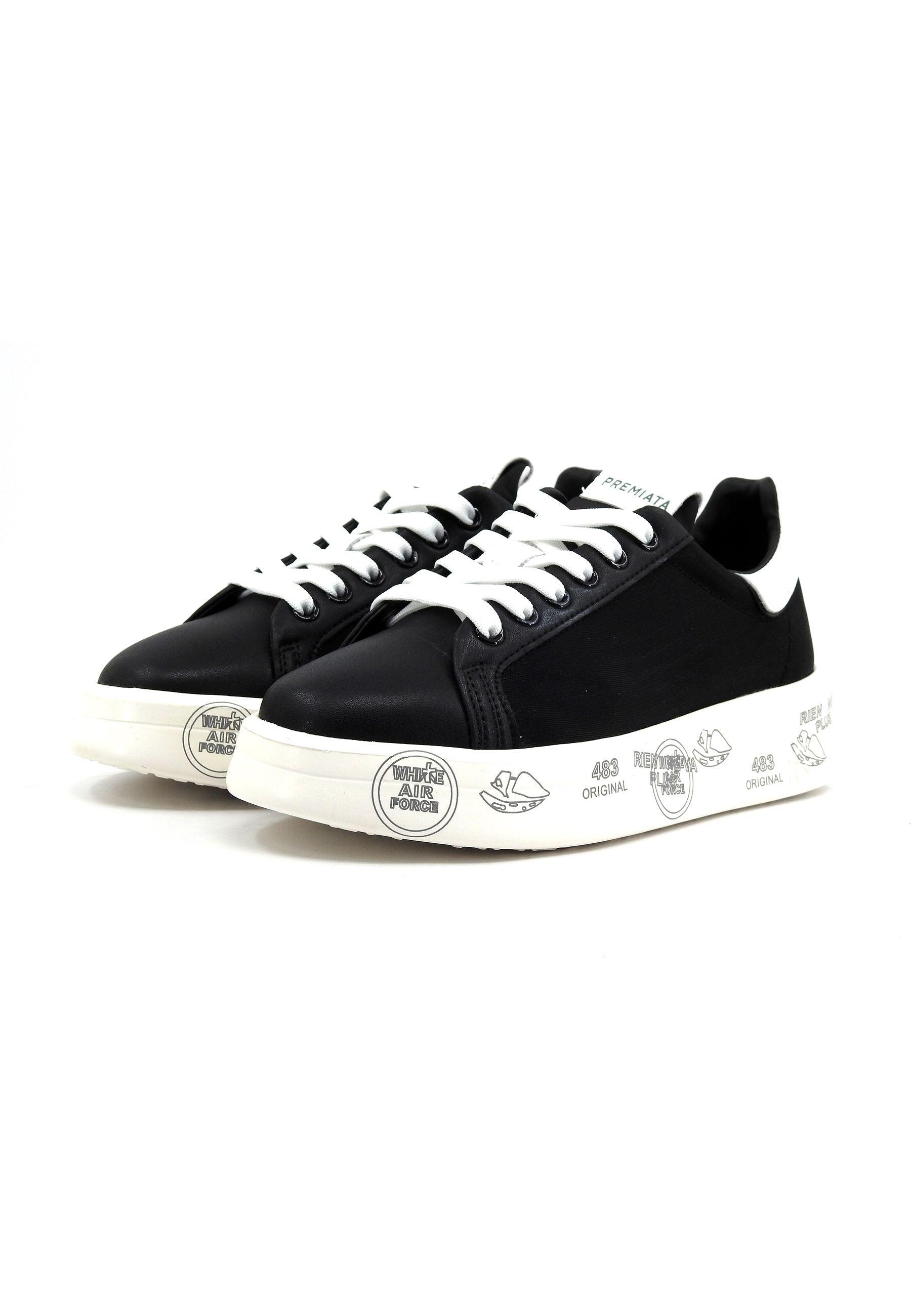 PREMIATA Sneaker Donna Black White BELLE-6278 - Sandrini Calzature e Abbigliamento