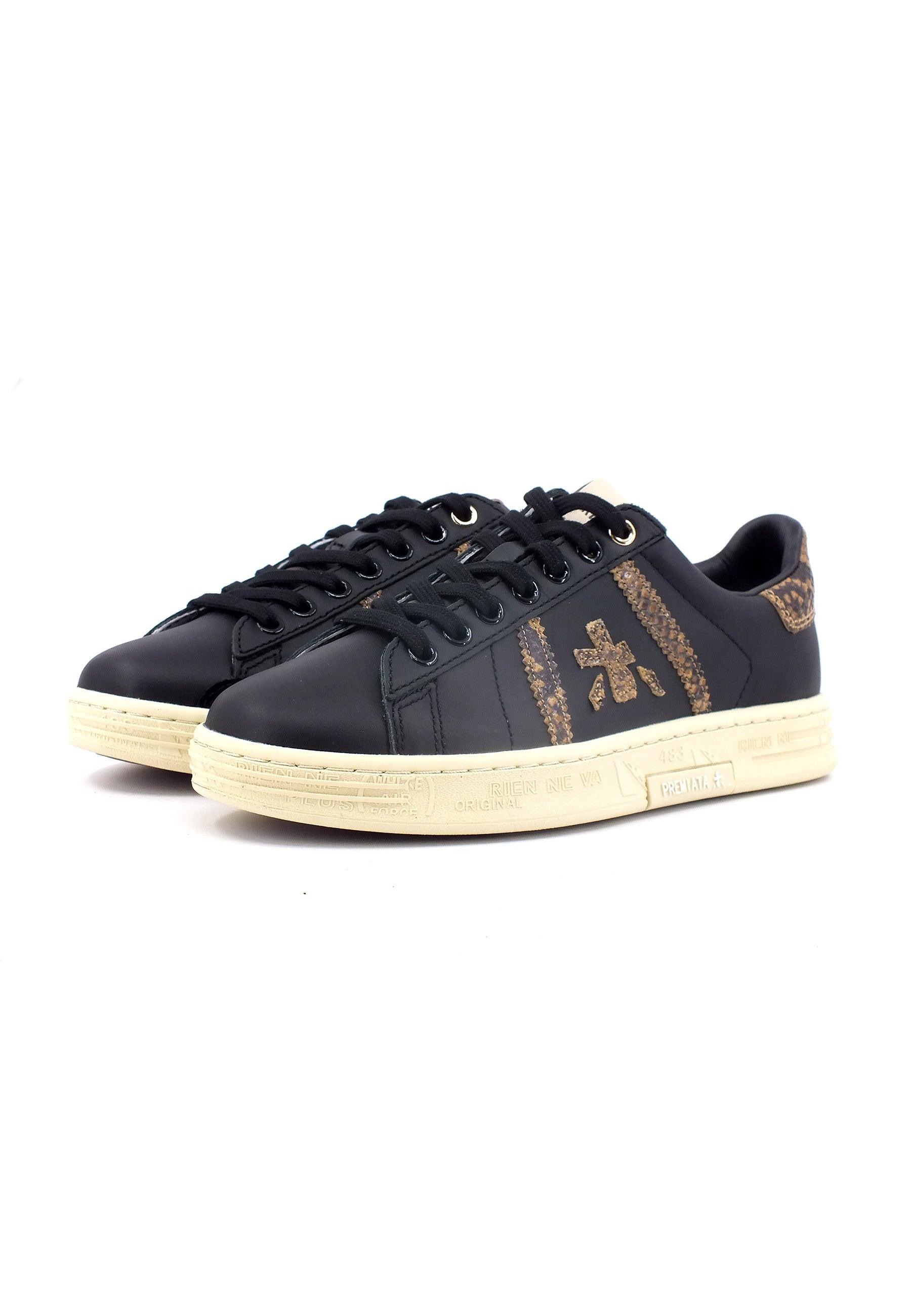 PREMIATA Sneaker Donna Croco Leopard Black RUSSELLD-6505 - Sandrini Calzature e Abbigliamento