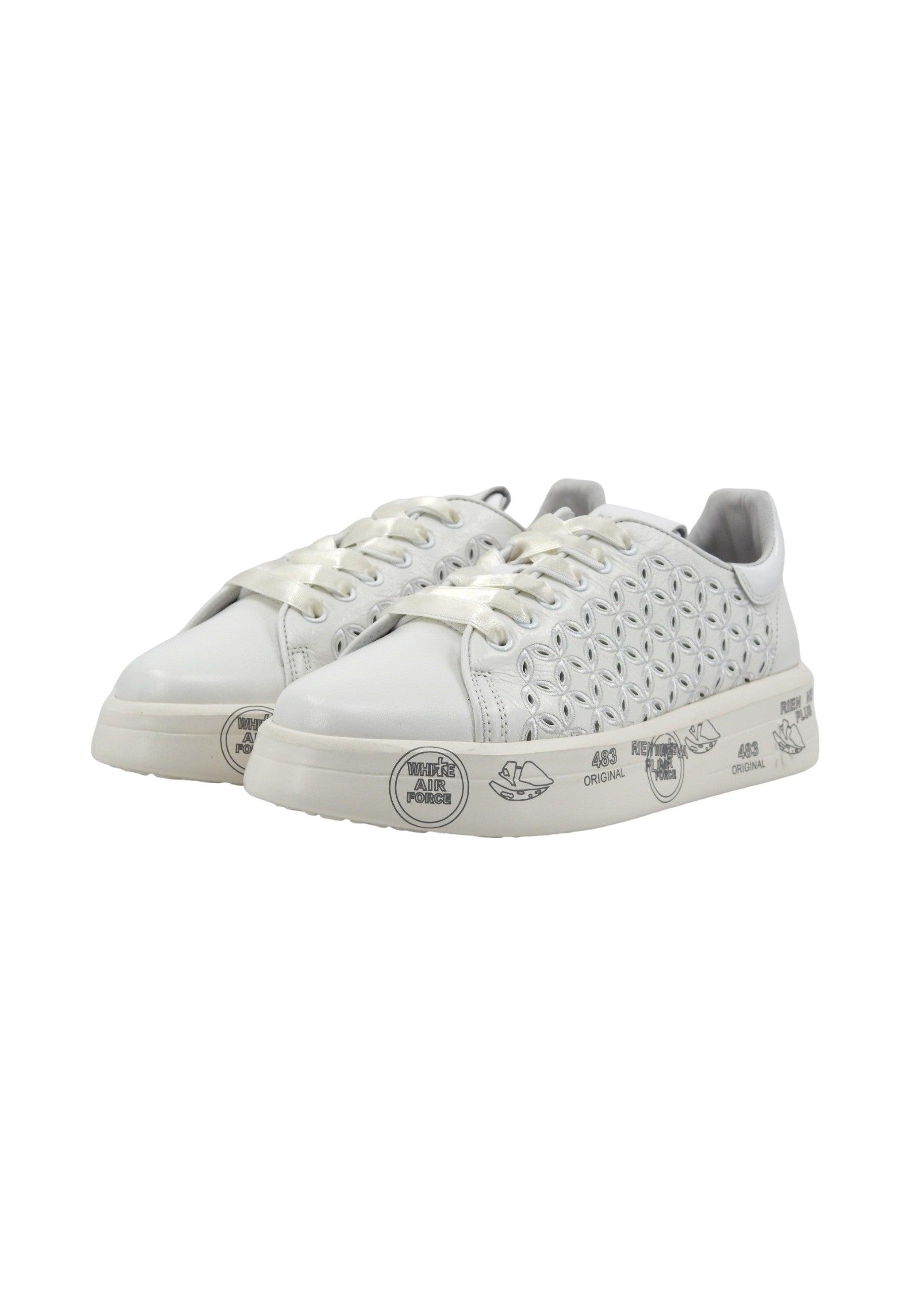 PREMIATA Sneaker Donna White BELLE-6283 - Sandrini Calzature e Abbigliamento