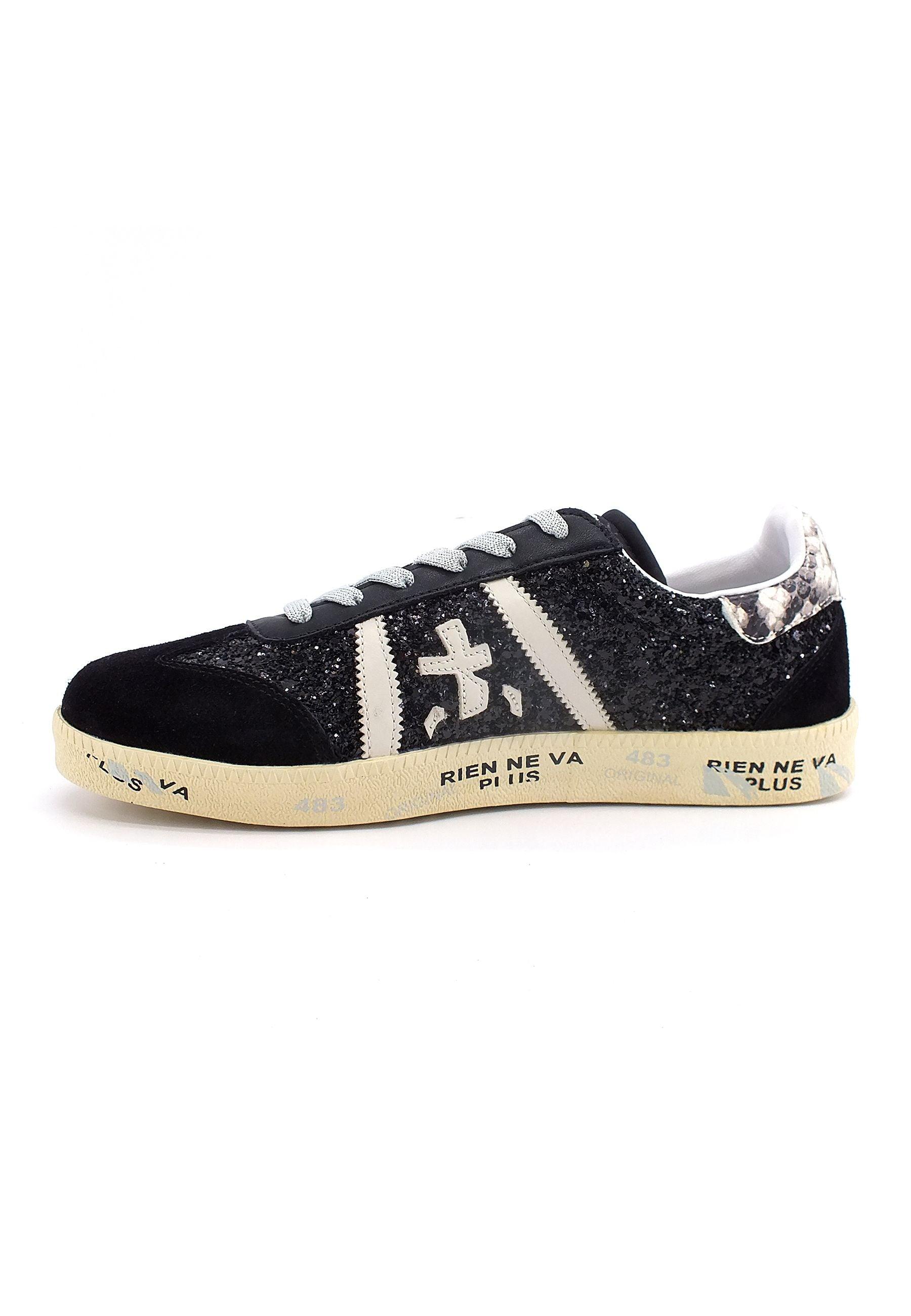 PREMIATA Sneaker Glitter Donna Black BONNIED5943 - Sandrini Calzature e Abbigliamento
