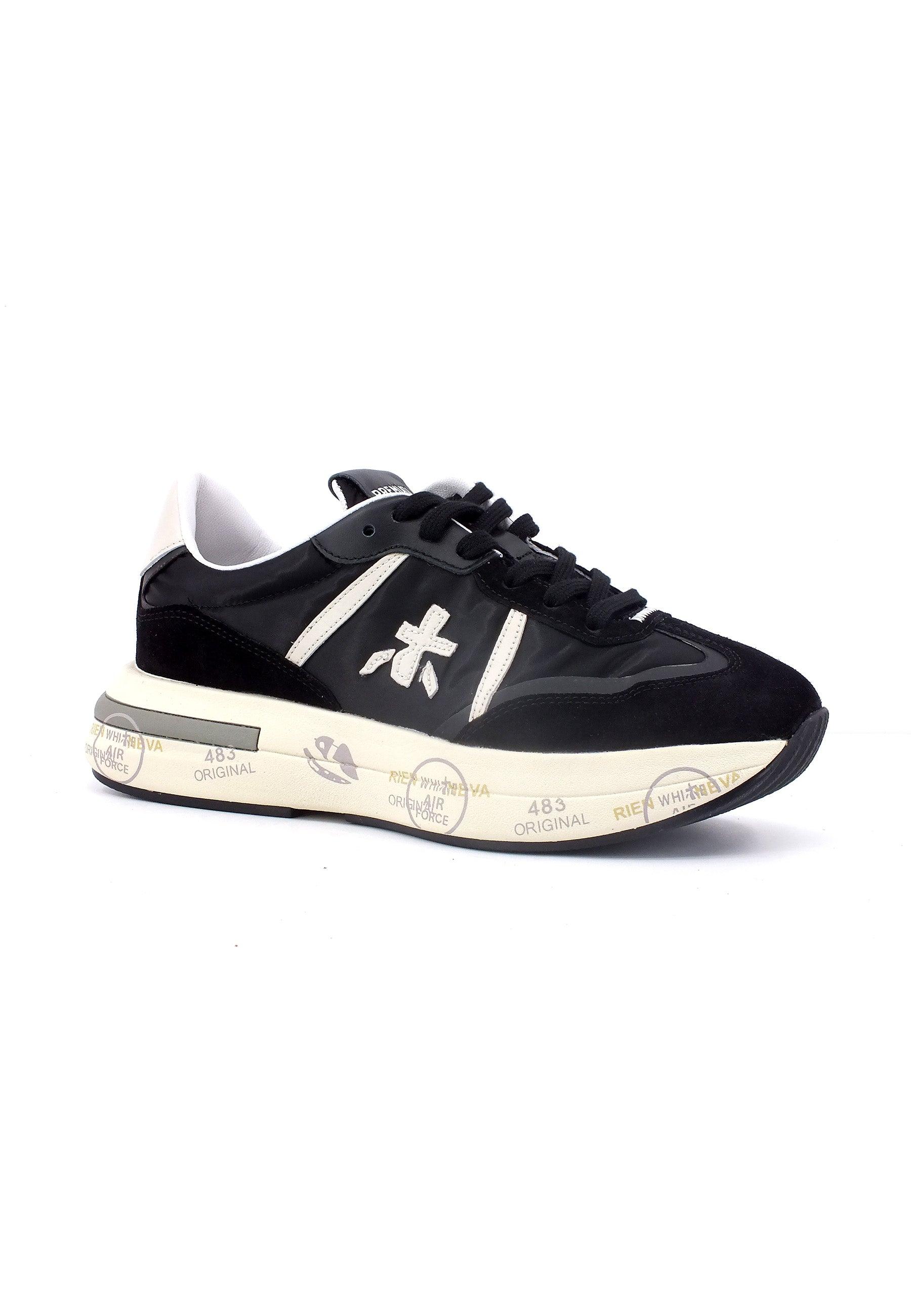 PREMIATA Sneaker Platform Donna Black White CASSIE-6471 - Sandrini Calzature e Abbigliamento