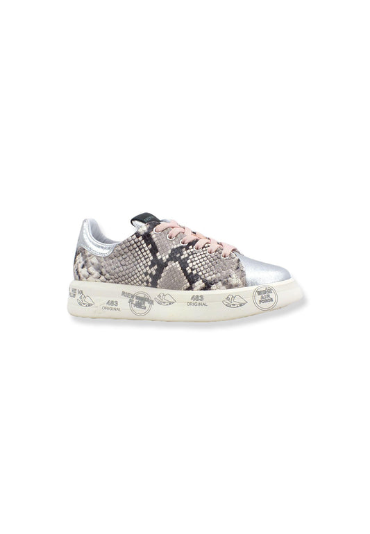 PREMIATA Sneaker Platform Donna Fantasia Python Silver Multi BELLE5986 - Sandrini Calzature e Abbigliamento