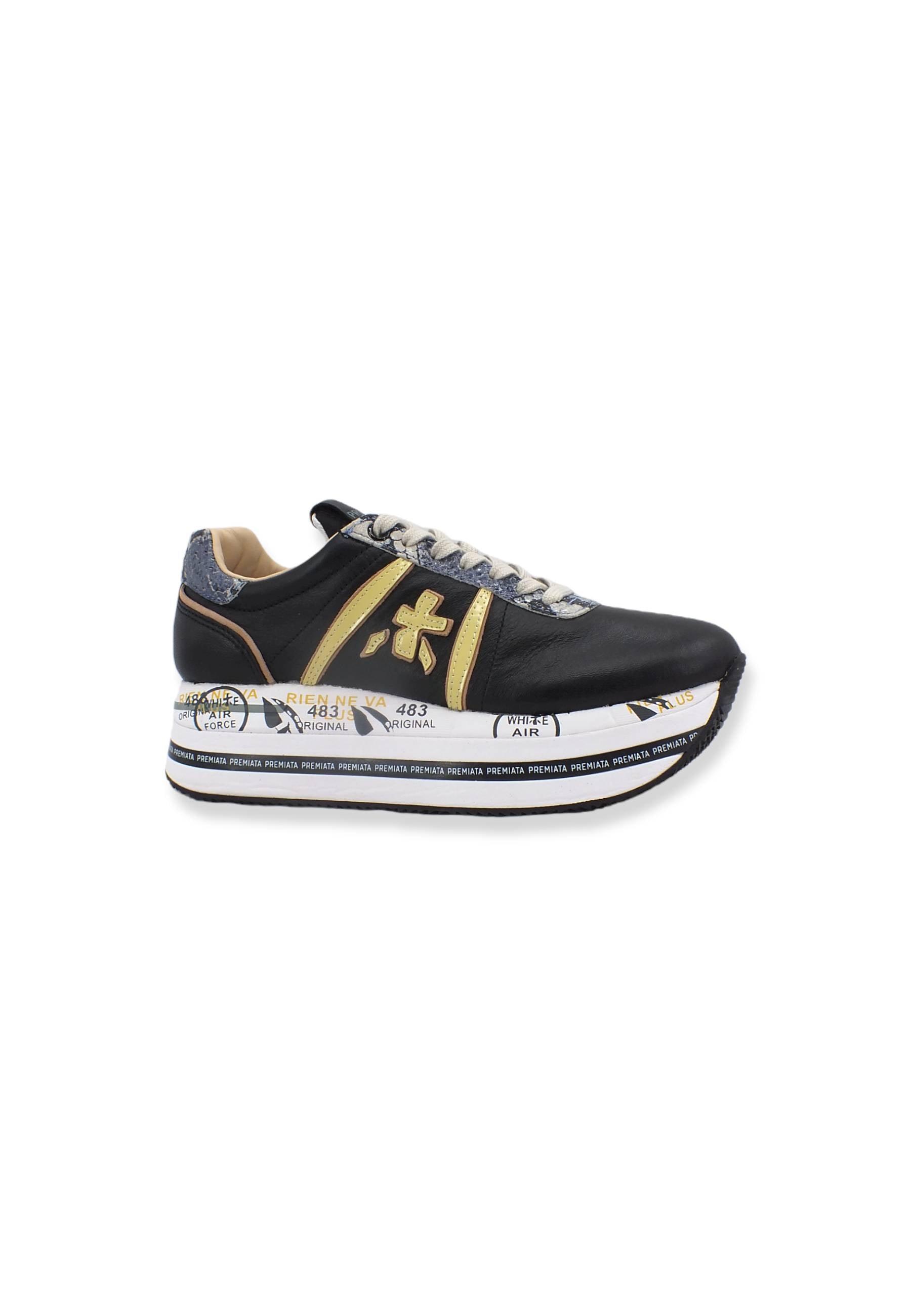 PREMIATA Sneaker Platform Running Donna Black Multi BETH6015 - Sandrini Calzature e Abbigliamento