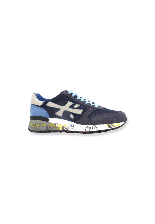 PREMIATA Sneaker Running Uomo Blu Navy Azure Grey MICK1280E - Sandrini Calzature e Abbigliamento