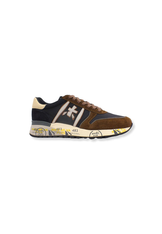 PREMIATA Sneaker Running Uomo Brown Black Cream LANDER5361 - Sandrini Calzature e Abbigliamento