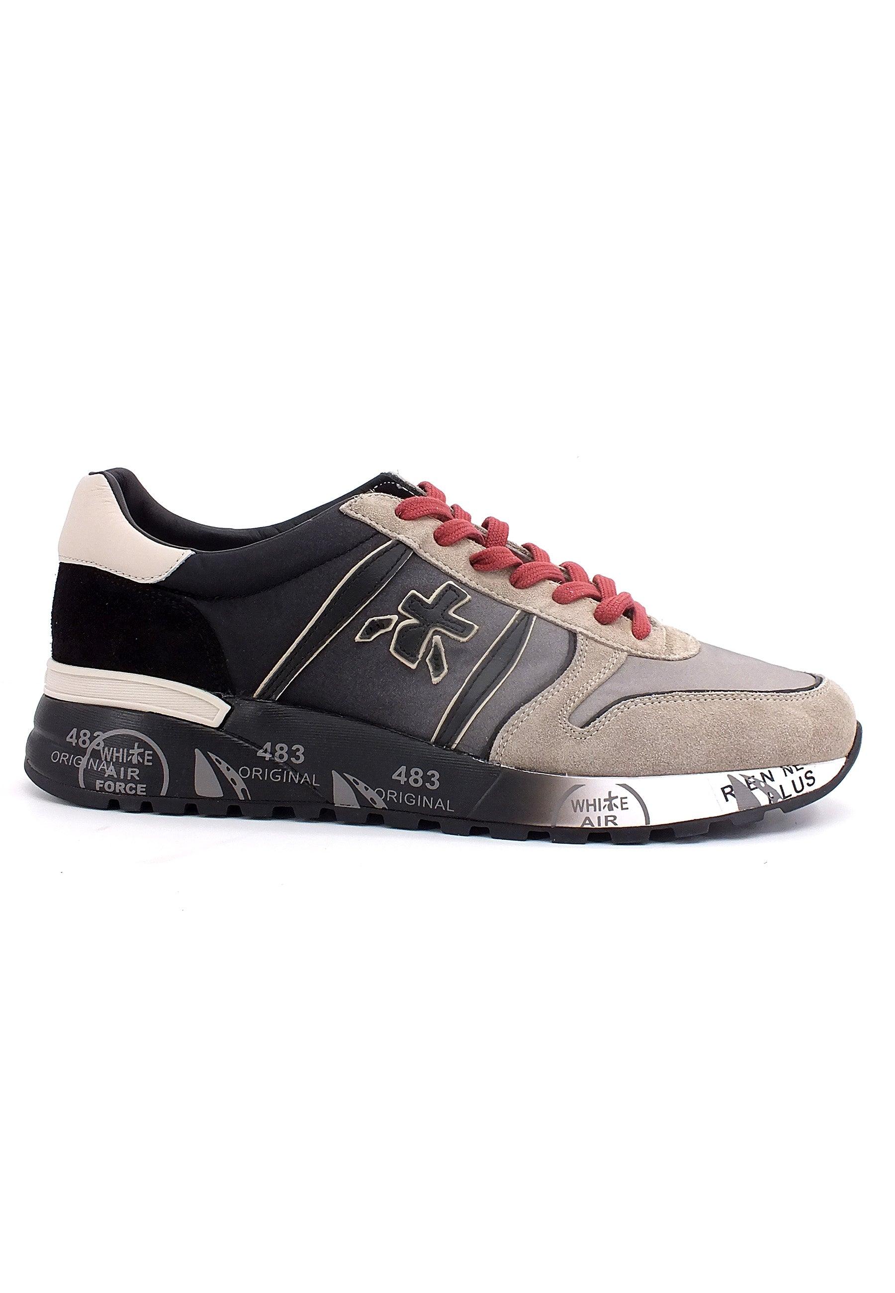 PREMIATA Sneaker Running Uomo Tortora Black LANDER5362 - Sandrini Calzature e Abbigliamento