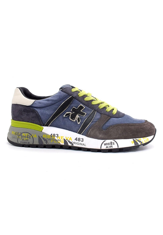 PREMIATA Sneaker Uomo Blue Brown LANDER5898 - Sandrini Calzature e Abbigliamento