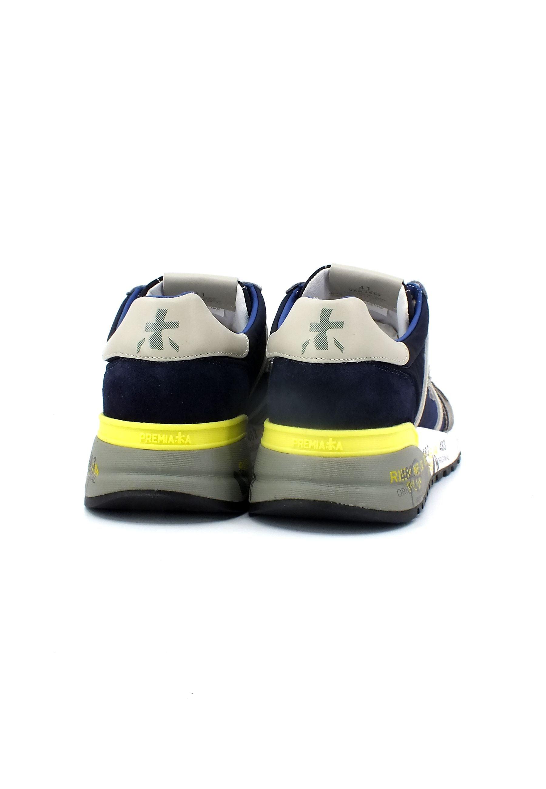 PREMIATA Sneaker Uomo Blue Dark Grey LANDER4587 - Sandrini Calzature e Abbigliamento