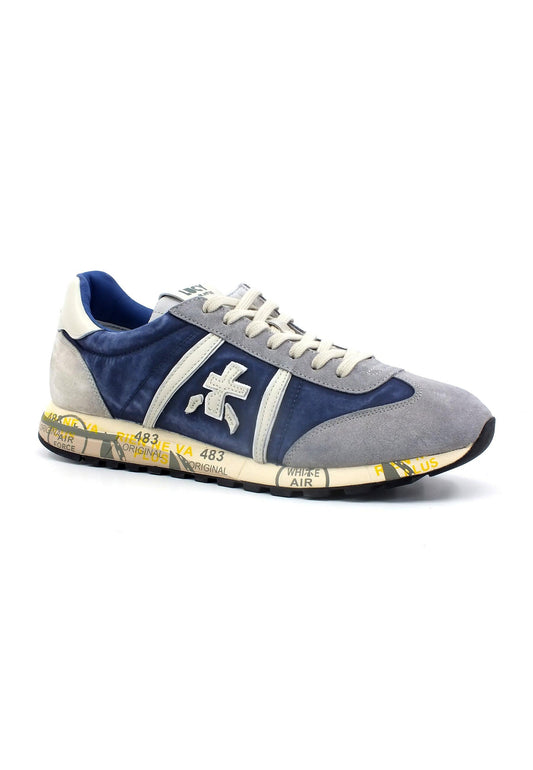 PREMIATA Sneaker Uomo Blue Grey LUCY6176 - Sandrini Calzature e Abbigliamento