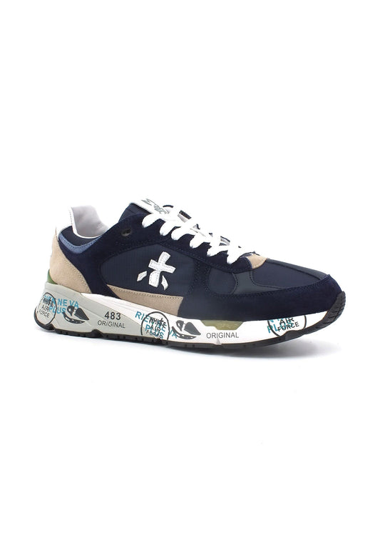PREMIATA Sneaker Uomo Dark Blue Beige MASE5684 - Sandrini Calzature e Abbigliamento