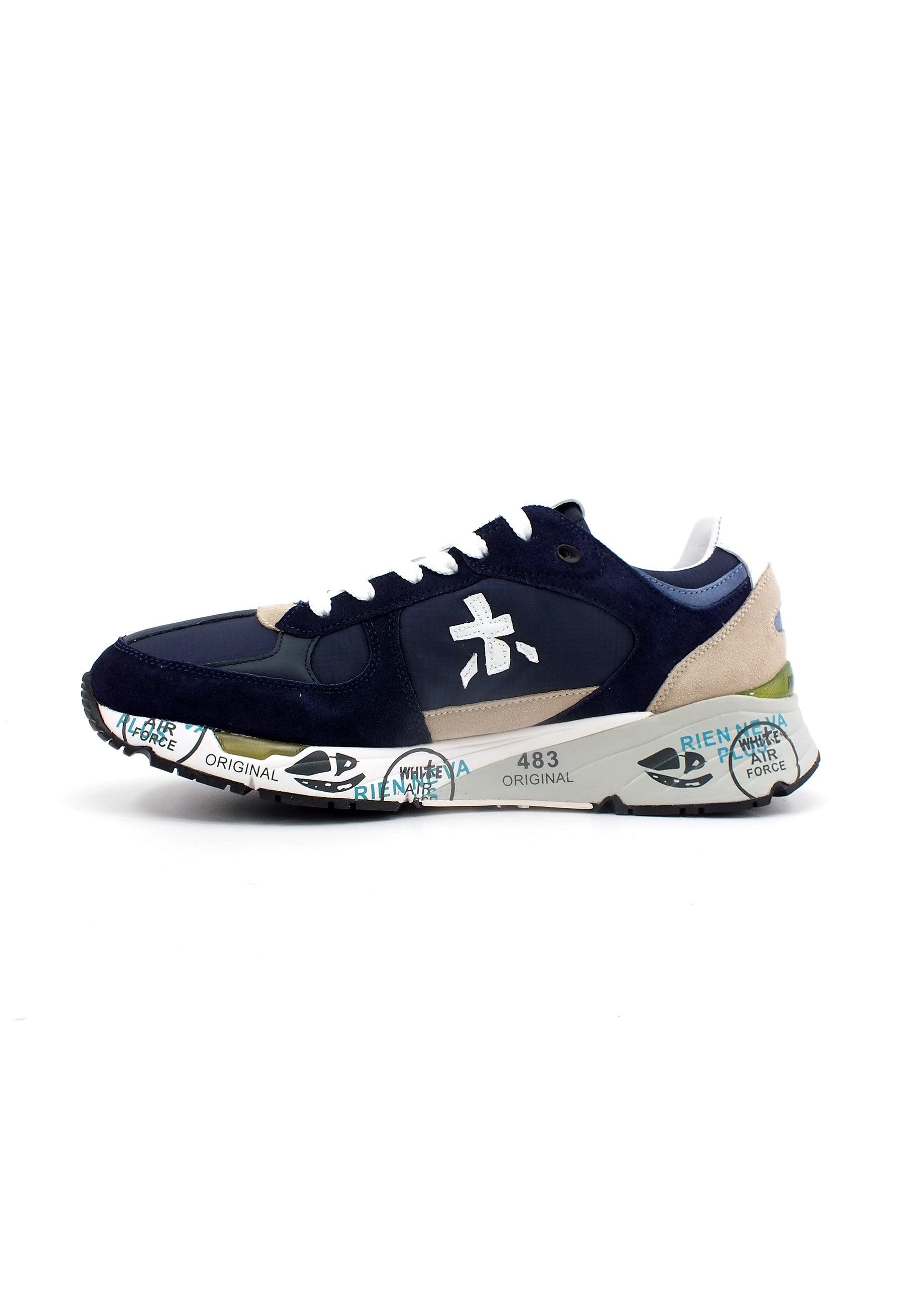 PREMIATA Sneaker Uomo Dark Blue Beige MASE5684 - Sandrini Calzature e Abbigliamento