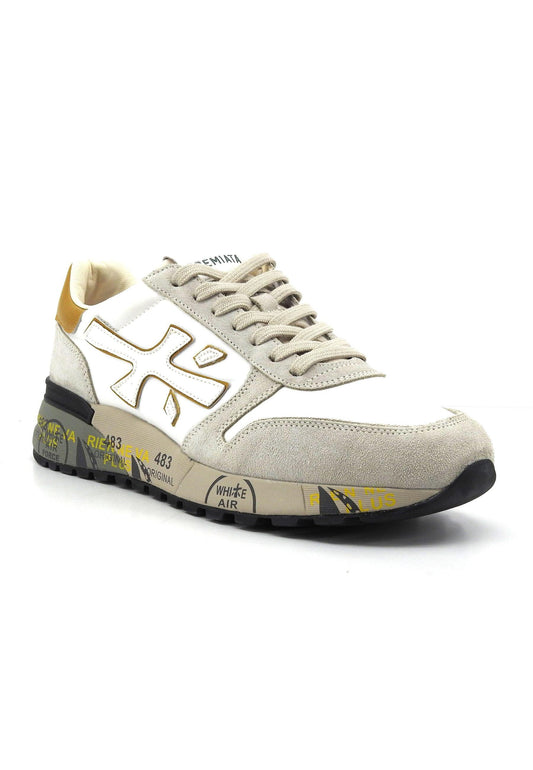 PREMIATA Sneaker Uomo White Grey MICK-6613 - Sandrini Calzature e Abbigliamento