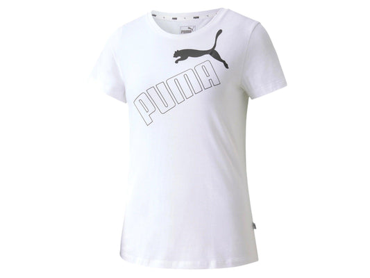 PUMA Amplified Graphic Tee T-Shirt Donna White 583607 02 - Sandrini Calzature e Abbigliamento
