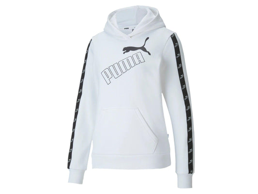 PUMA Amplified Hoodie Felpa Donna White 583615 02 - Sandrini Calzature e Abbigliamento