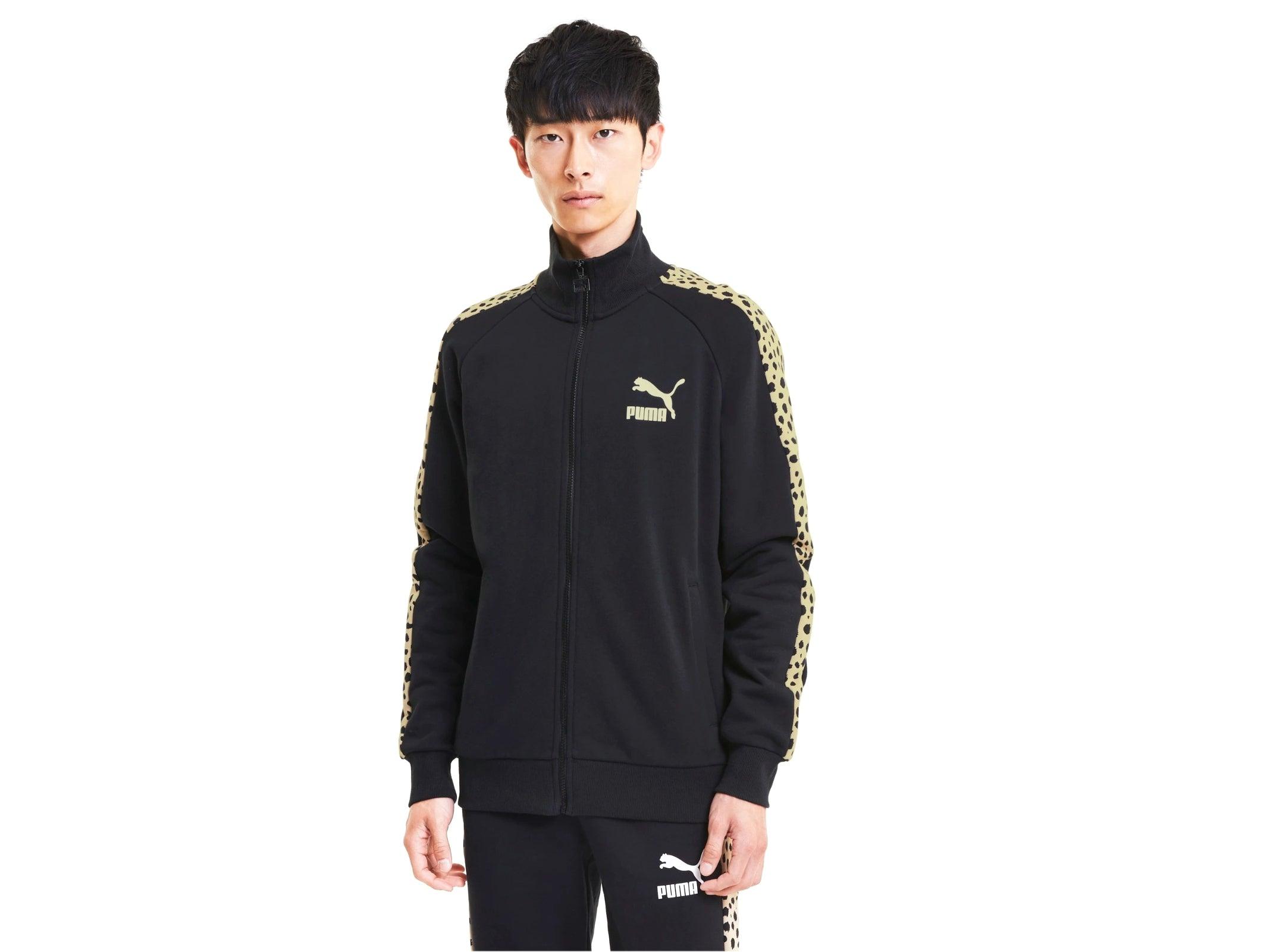 PUMA Classic Graphics AOP T7 Felpa Uomo Black White 597772 01 - Sandrini Calzature e Abbigliamento