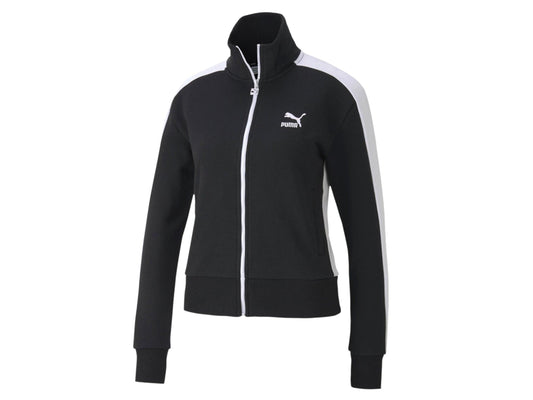 PUMA Classic T7 Track Jacket FT Felpa Zip Donna Black 597651 01 - Sandrini Calzature e Abbigliamento