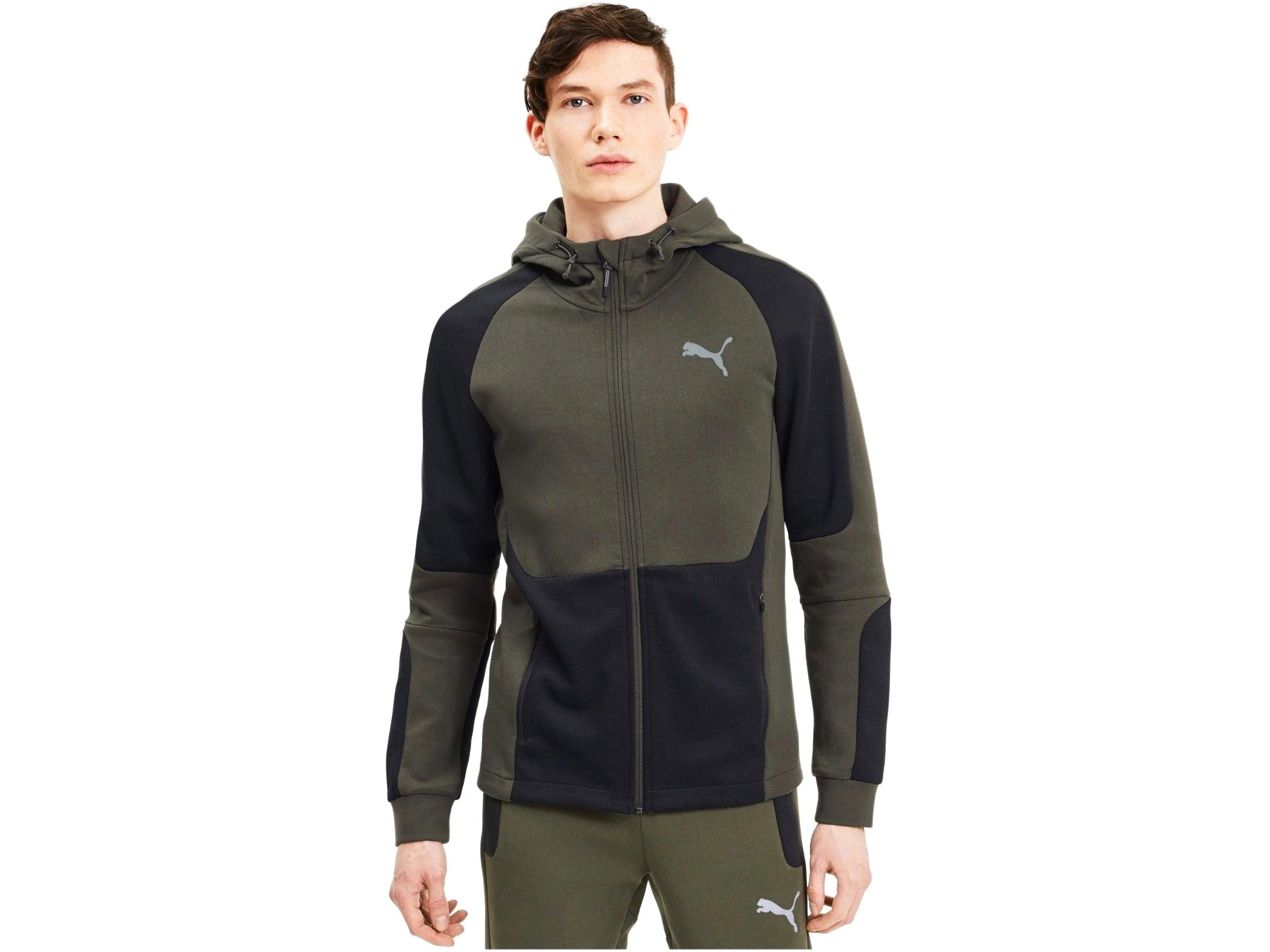 PUMA Evostripe Hoody Felpa Cappuccio Uomo Forest Night 583467 70 - Sandrini Calzature e Abbigliamento