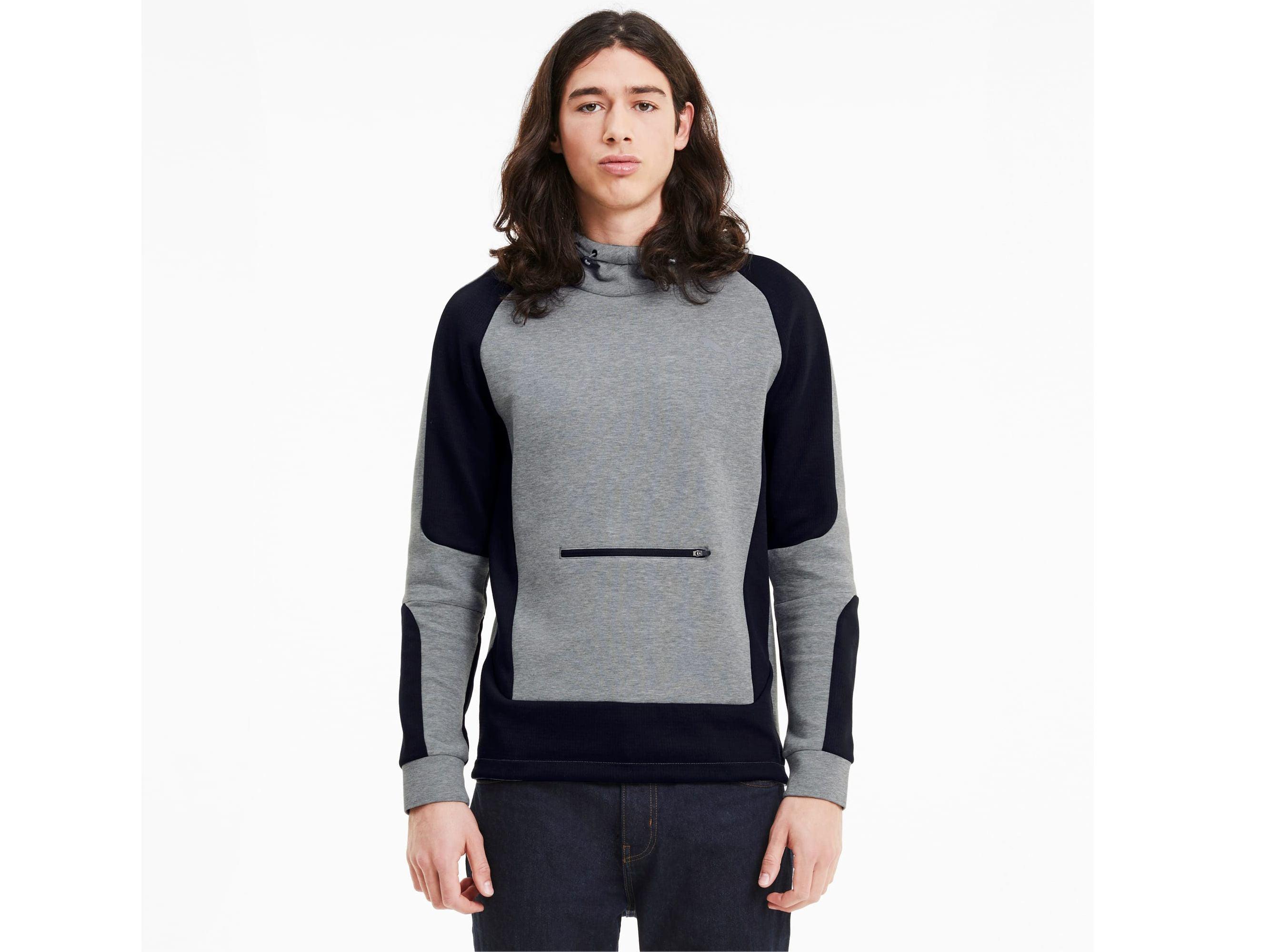 PUMA Evostripe Hoody Felpa Cappuccio Uomo Medium Grey 583465 03 - Sandrini Calzature e Abbigliamento