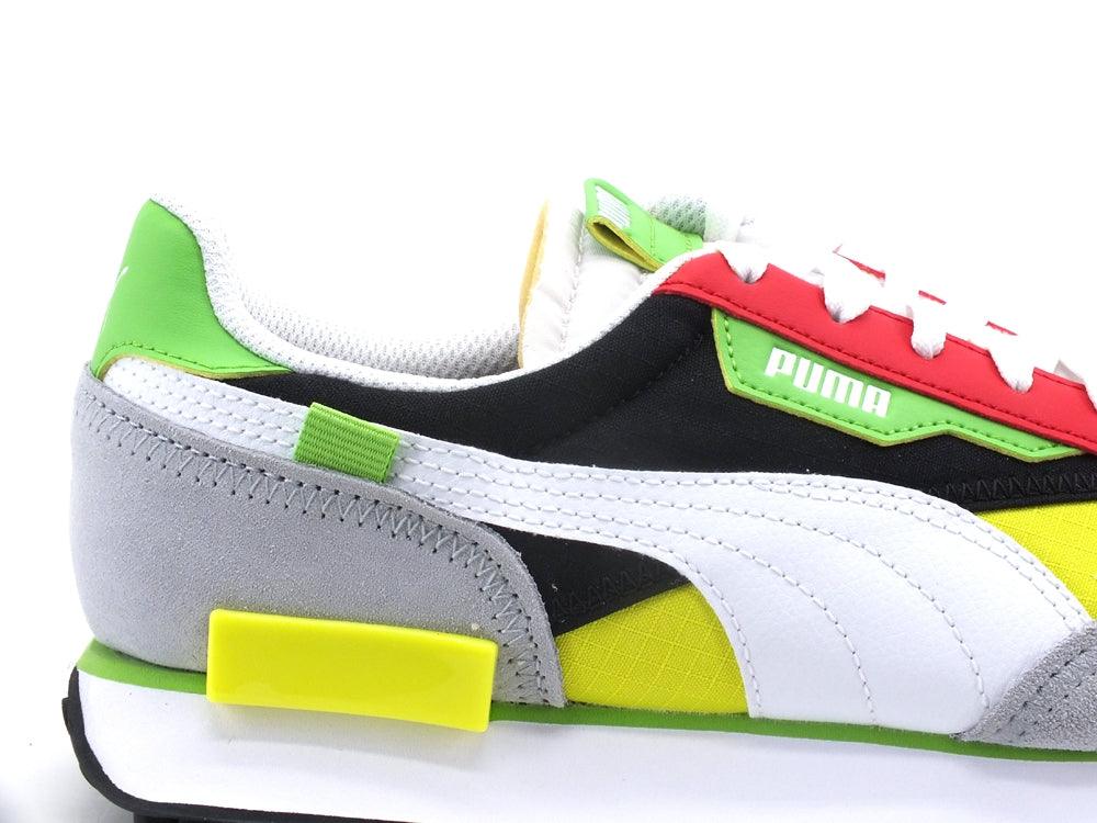 PUMA Future Rider Play On Sneaker Blue White Yellow 371149 73 - Sandrini Calzature e Abbigliamento