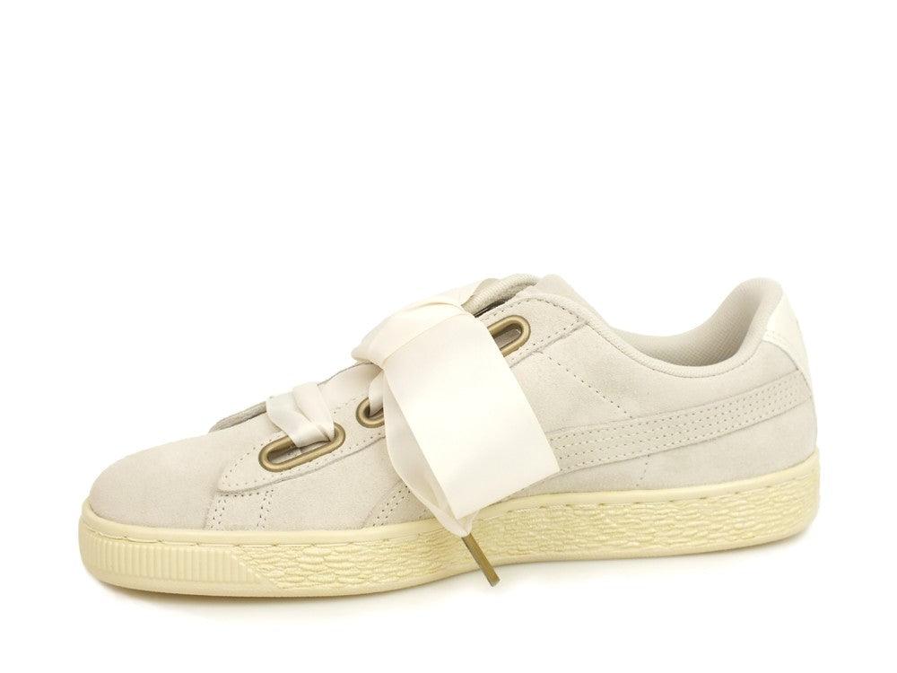 PUMA Heart Satin Wn's Whisper White Gold 362714 04 - Sandrini Calzature e Abbigliamento