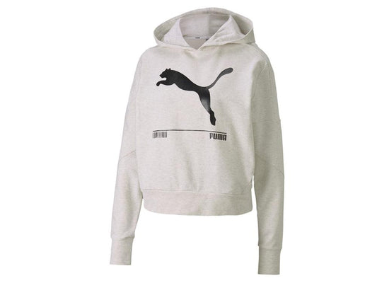 PUMA Nu-Tility Hoody Felpa White Heather 58138219 - Sandrini Calzature e Abbigliamento