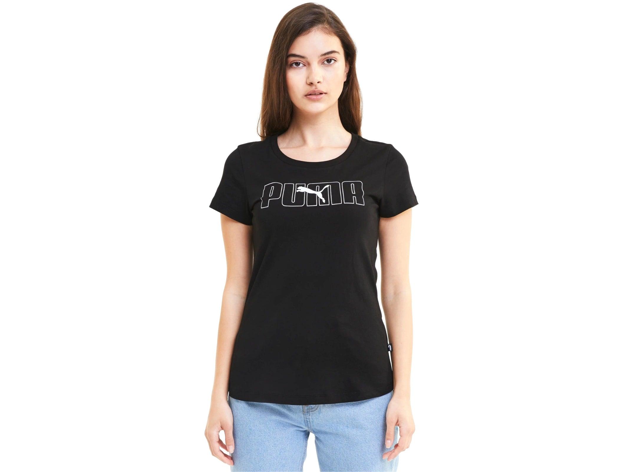 PUMA Rebel Graphic Tee T-Shirt Donna Black 583557 01 - Sandrini Calzature e Abbigliamento