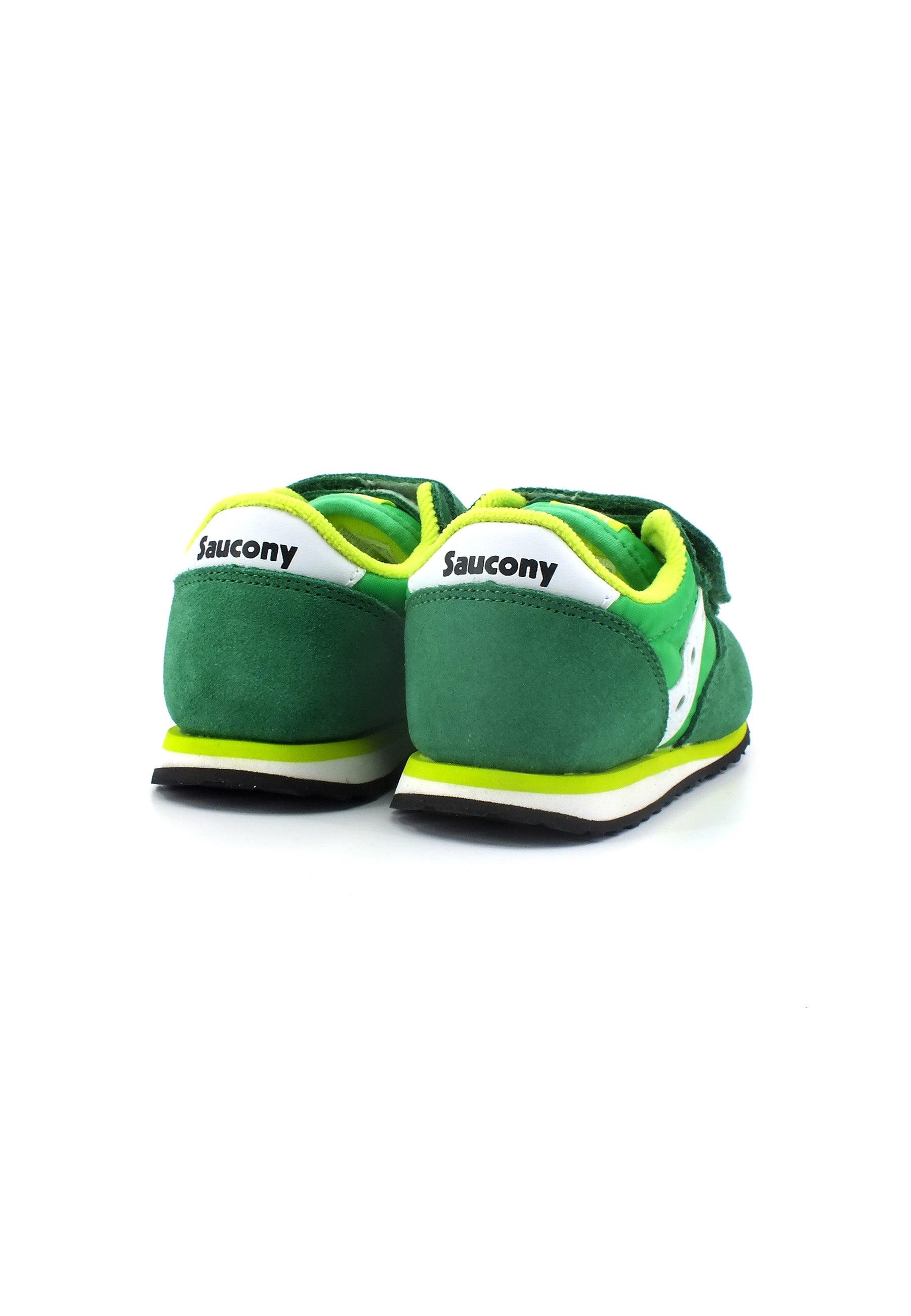 SAUCONY Baby Jazz Sneaker Bimbo Green Lime White SL267016 - Sandrini Calzature e Abbigliamento