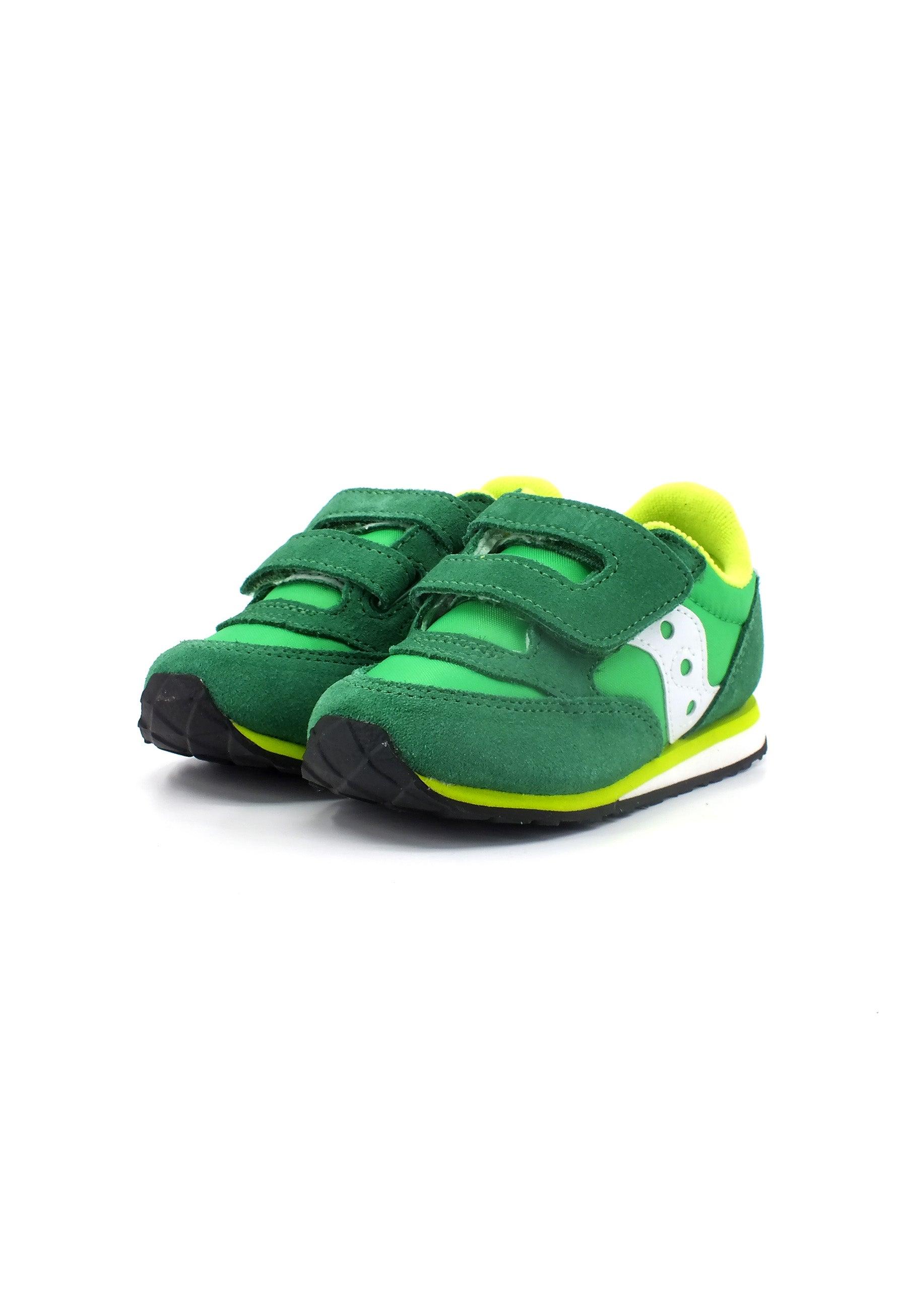 SAUCONY Baby Jazz Sneaker Bimbo Green Lime White SL267016 - Sandrini Calzature e Abbigliamento