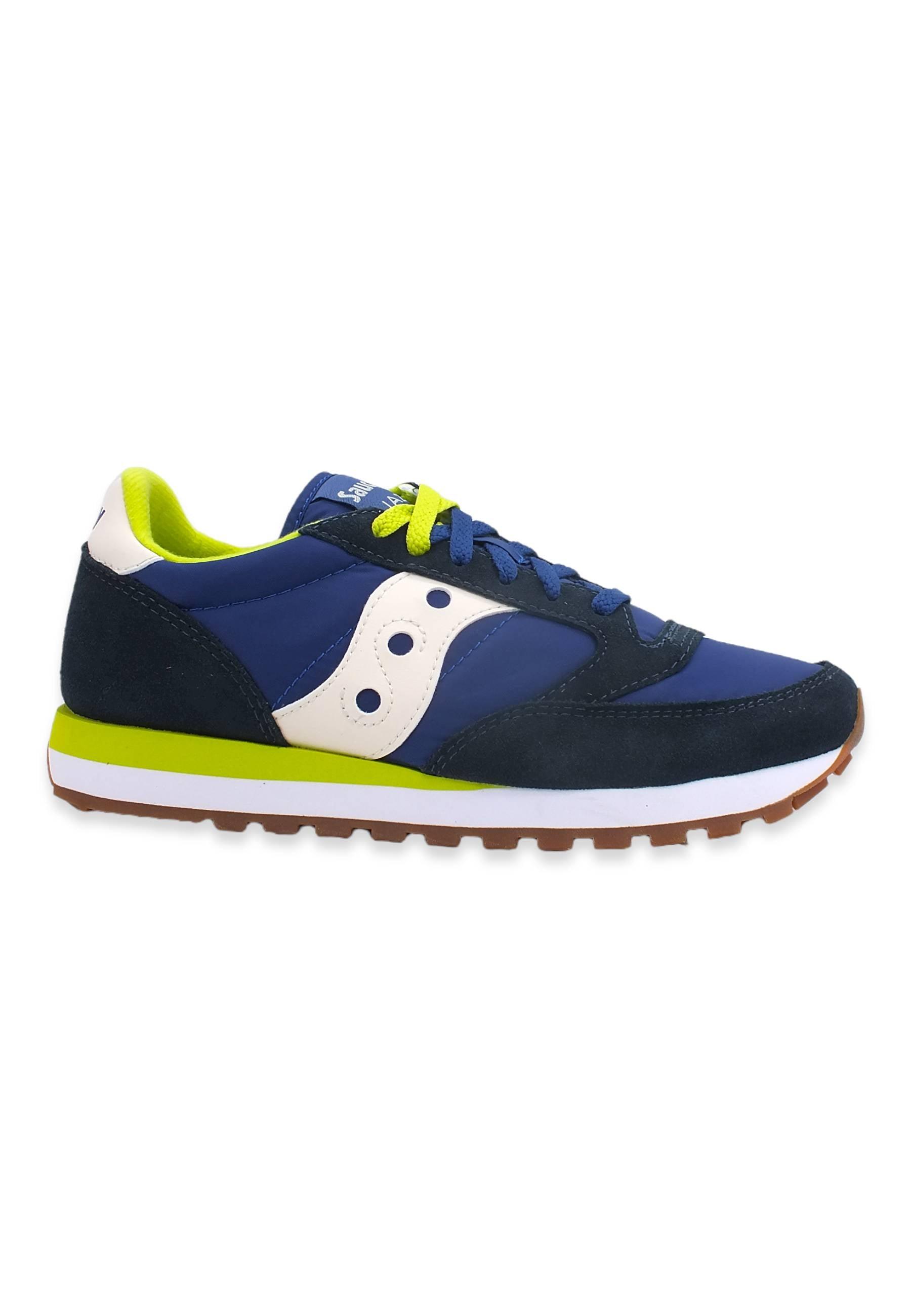 Scopri SAUCONY Jazz Original Sneaker Uomo Navy Blue Lime S2044-648