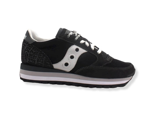 SAUCONY Jazz Triple Sneaker Donna Black Silver S60634-1 - Sandrini Calzature e Abbigliamento