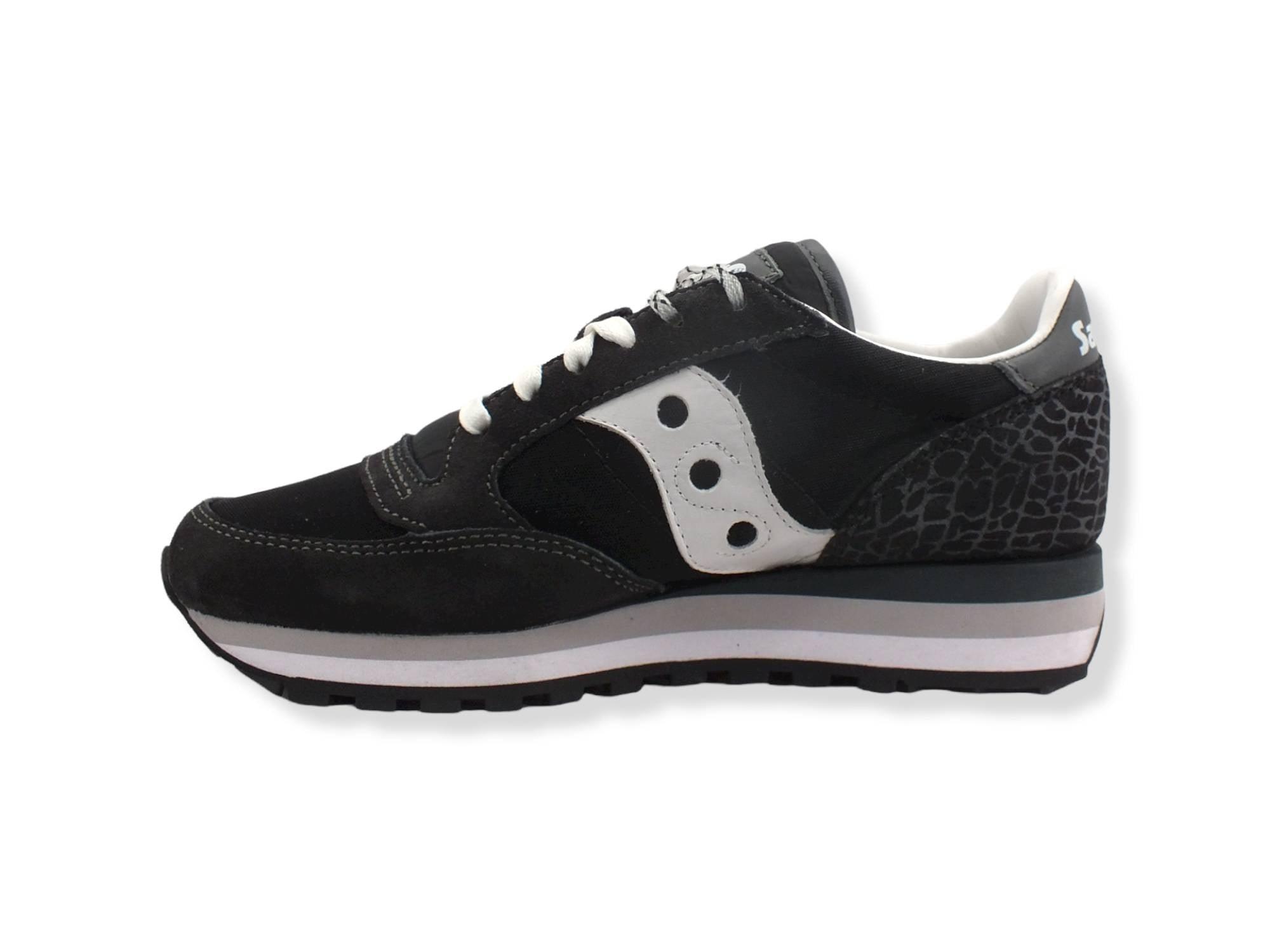 SAUCONY Jazz Triple Sneaker Donna Black Silver S60634-1 - Sandrini Calzature e Abbigliamento