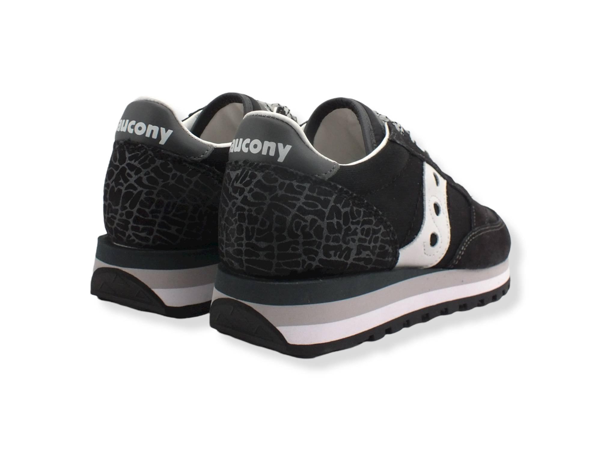 SAUCONY Jazz Triple Sneaker Donna Black Silver S60634-1 - Sandrini Calzature e Abbigliamento