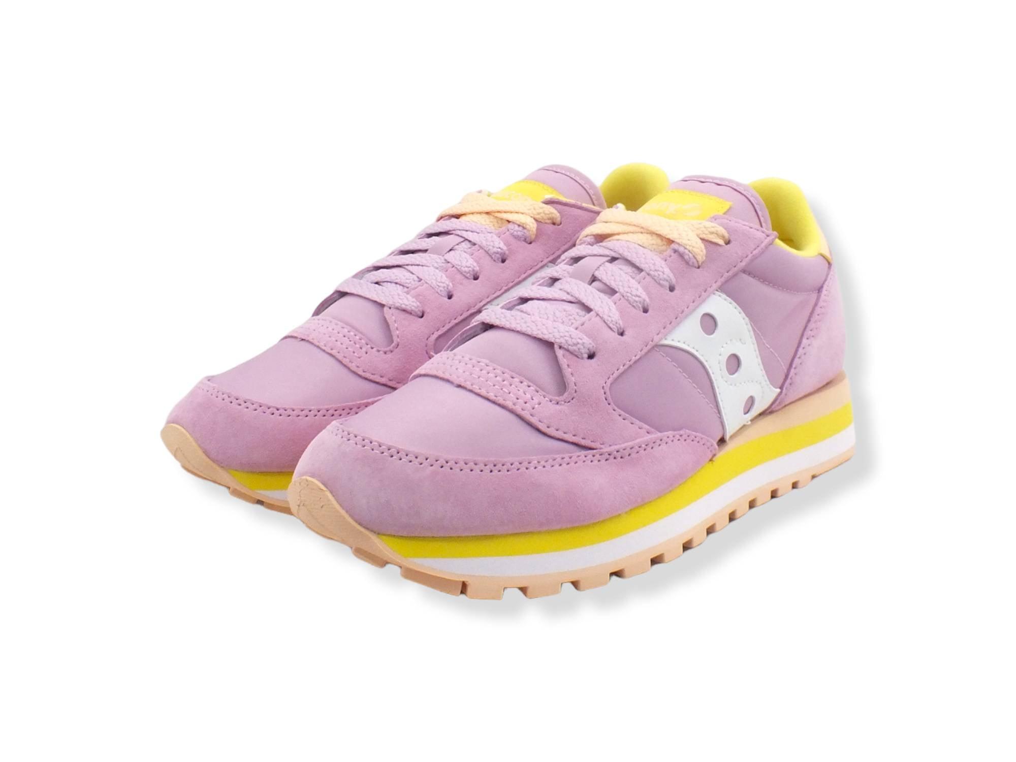 SAUCONY Jazz Triple Sneaker Donna Pink Yellow S60530-18 - Sandrini Calzature e Abbigliamento