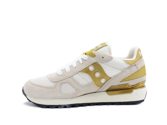 SAUCONY Shadow Original W Sneaker White Gold S1108-720 - Sandrini Calzature e Abbigliamento