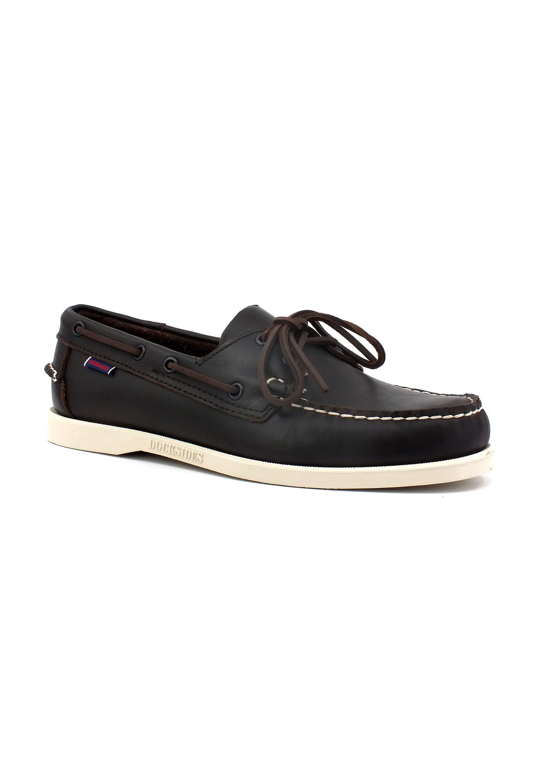 SEBAGO Portland Waxed Mocassino Uomo Dark Brown 7000H00-901 - Sandrini Calzature e Abbigliamento