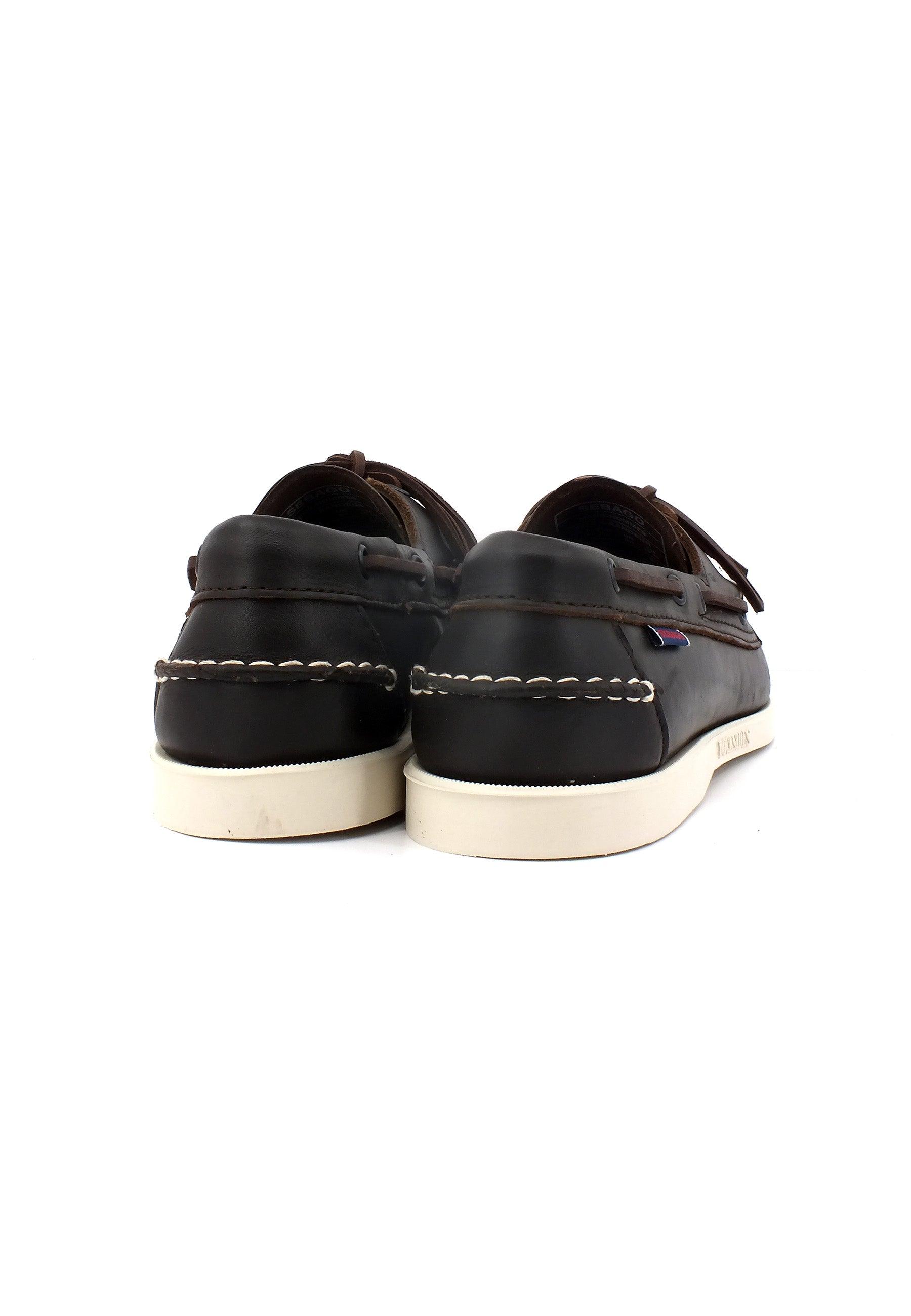 SEBAGO Portland Waxed Mocassino Uomo Dark Brown 7000H00-901 - Sandrini Calzature e Abbigliamento