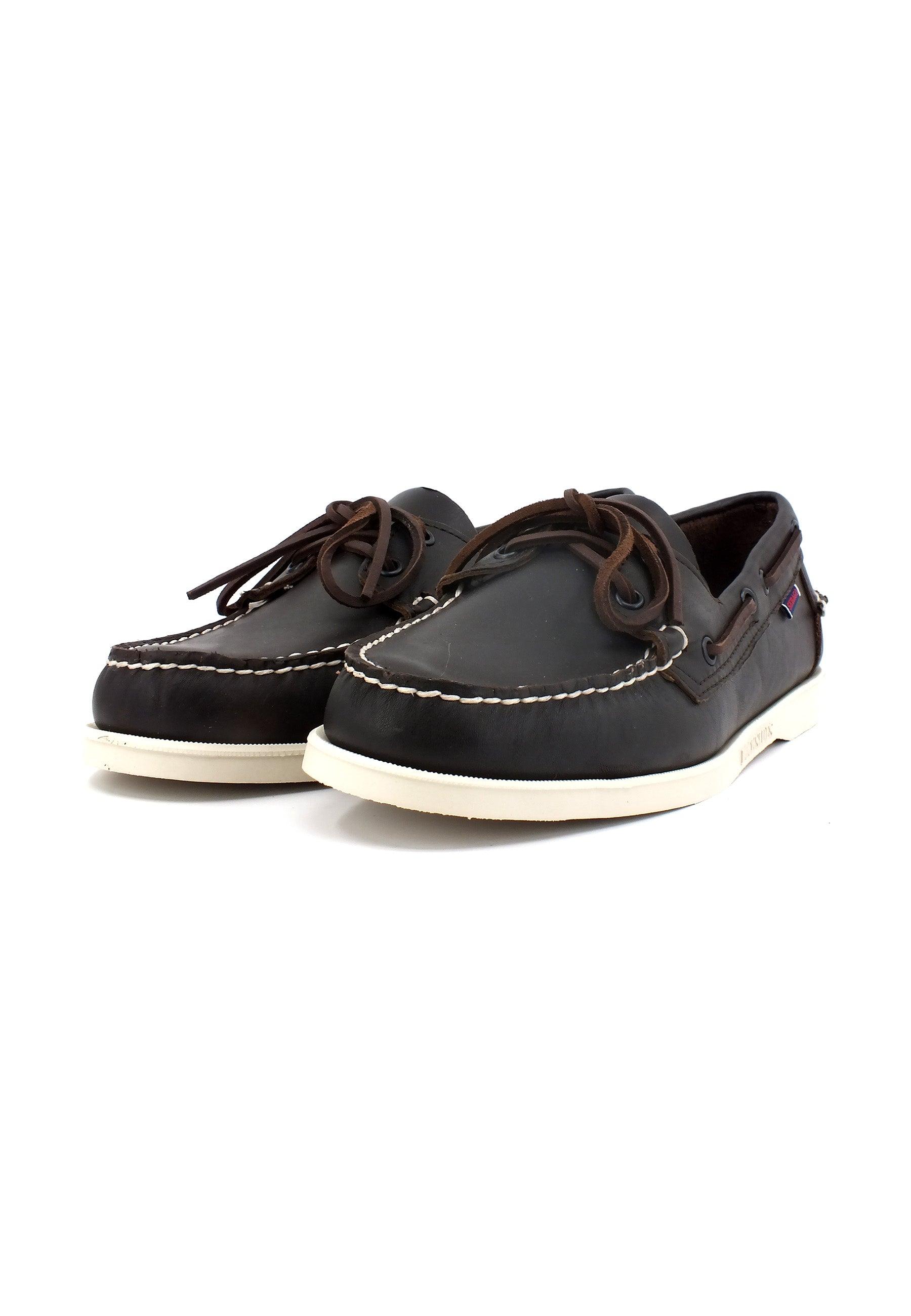 SEBAGO Portland Waxed Mocassino Uomo Dark Brown 7000H00-901 - Sandrini Calzature e Abbigliamento