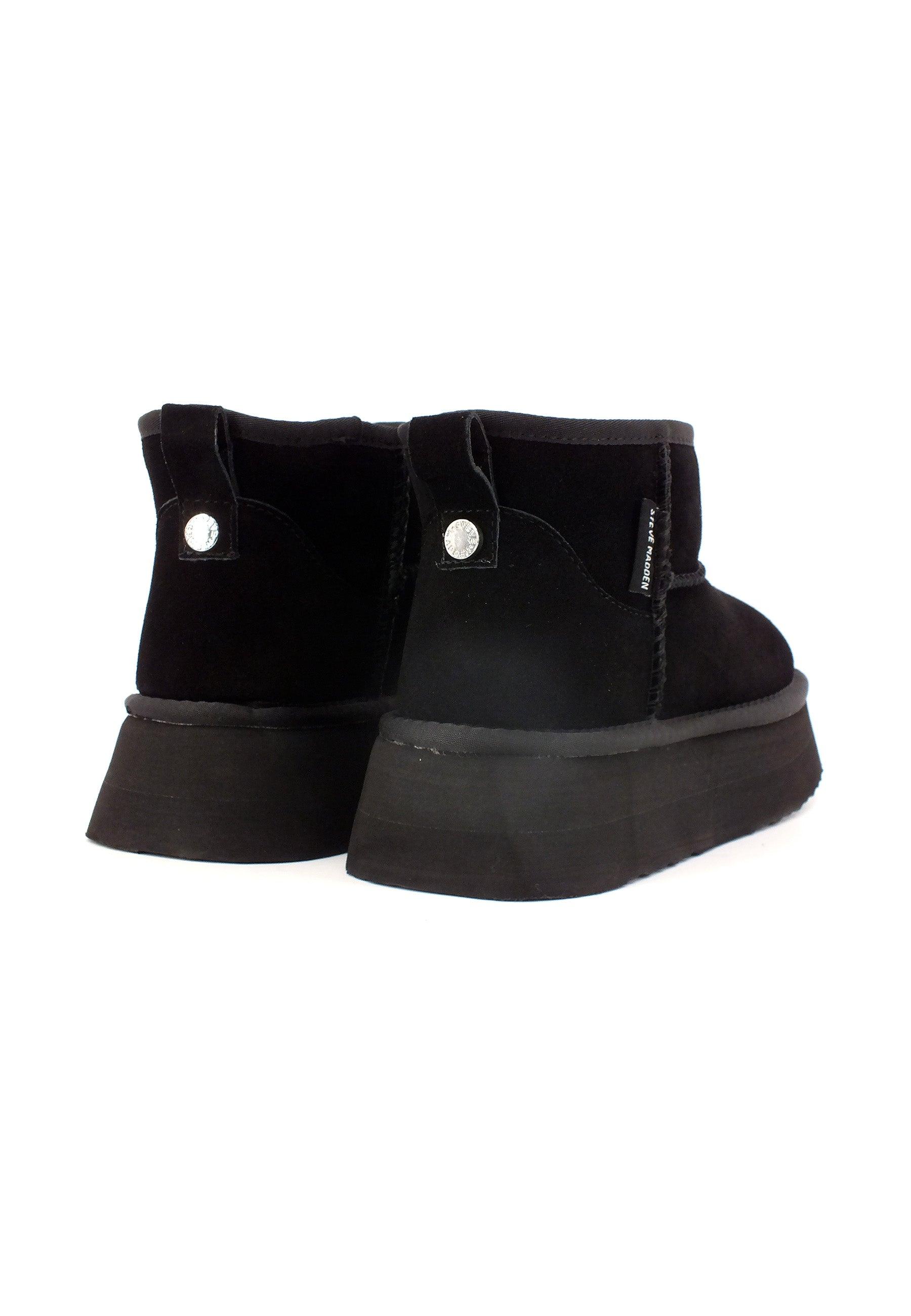 STEVE MADDEN Campfire Stivaletto Pelo Donna Black CAMP09S1 - Sandrini Calzature e Abbigliamento