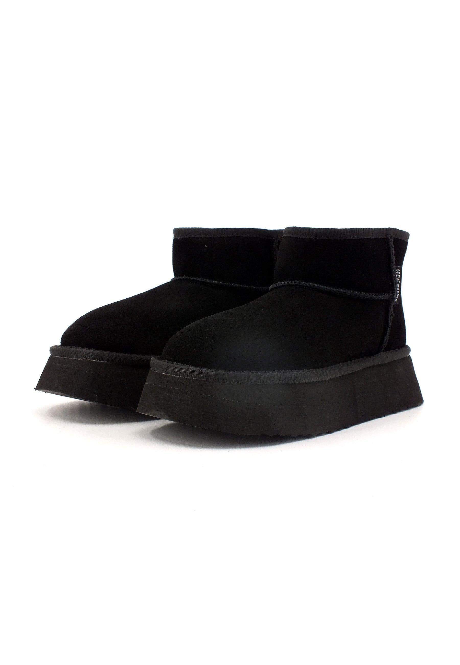 STEVE MADDEN Campfire Stivaletto Pelo Donna Black CAMP09S1 - Sandrini Calzature e Abbigliamento