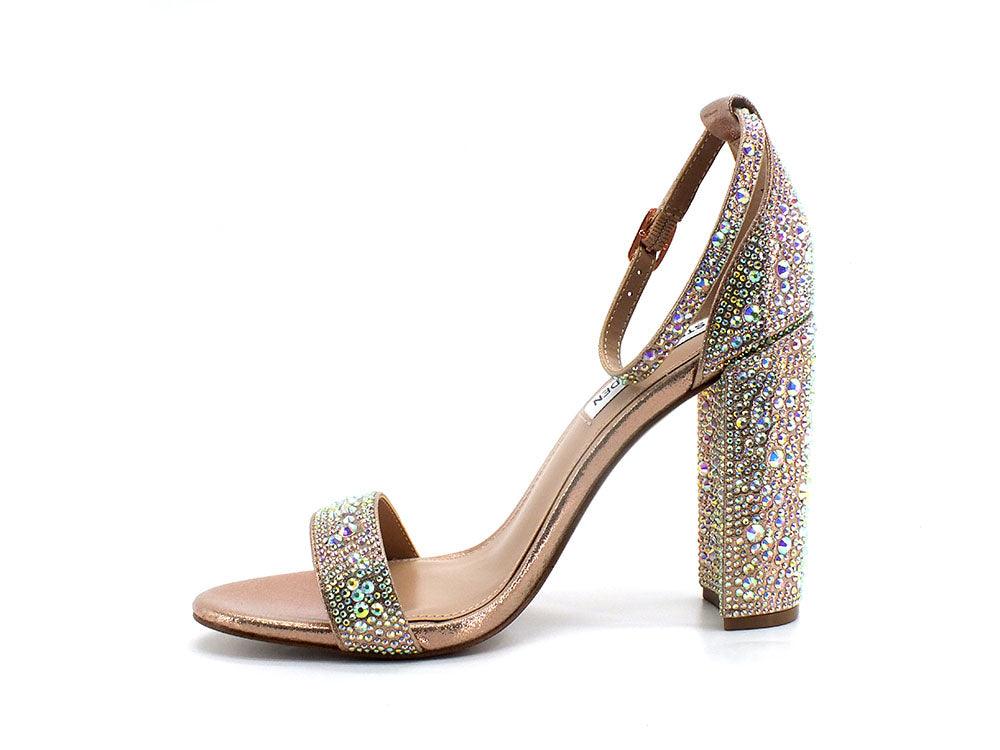 STEVE MADDEN Carrson-G Sandalo Tacco Strass Silver Nude Multi CARR05S1 - Sandrini Calzature e Abbigliamento