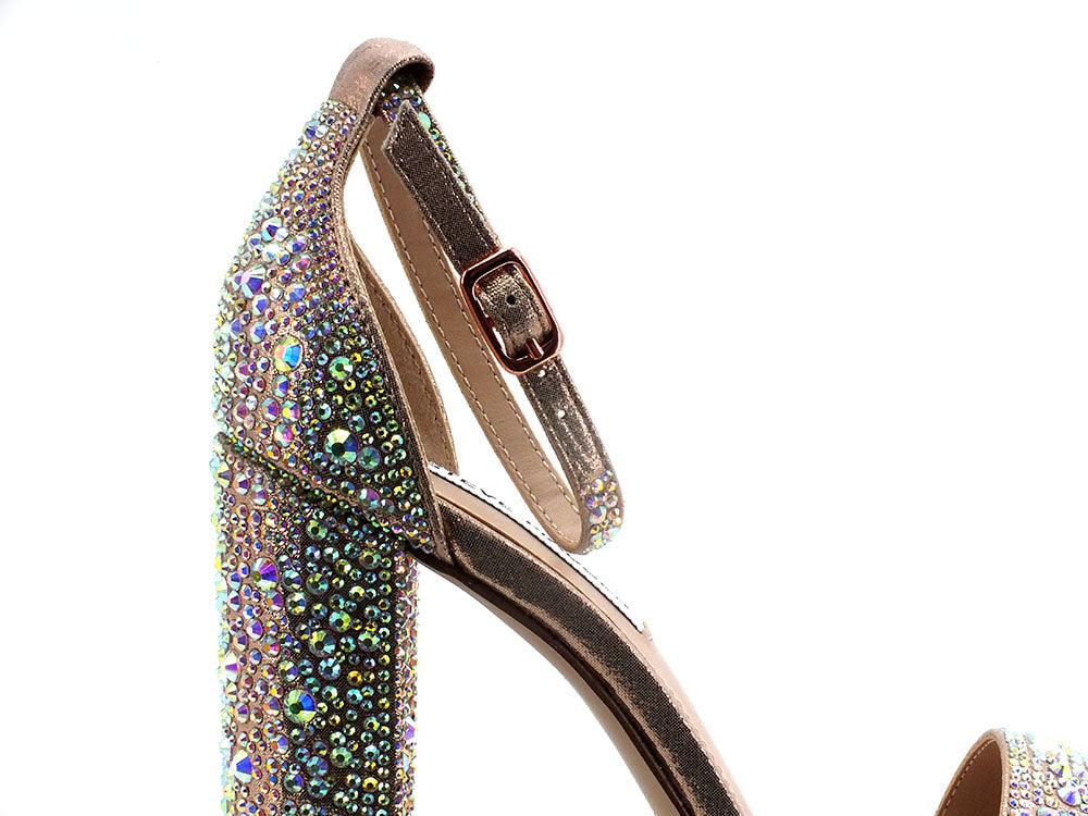 STEVE MADDEN Carrson-G Sandalo Tacco Strass Silver Nude Multi CARR05S1 - Sandrini Calzature e Abbigliamento
