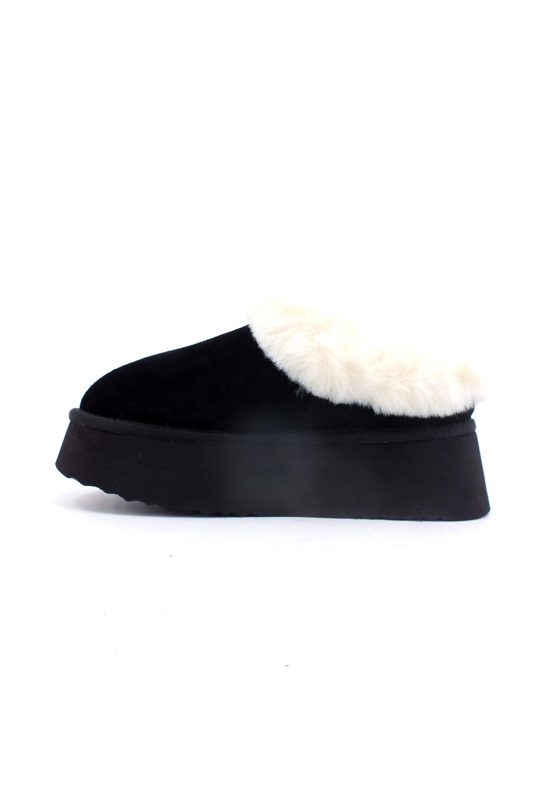 STEVE MADDEN Chaplin Ciabatta Pelo Donna Black CHAP02S1 - Sandrini Calzature e Abbigliamento