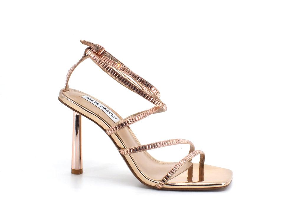 STEVE MADDEN Elegance Sandalo Tacco Gladiator Rose Gold ELEG02S1 - Sandrini Calzature e Abbigliamento
