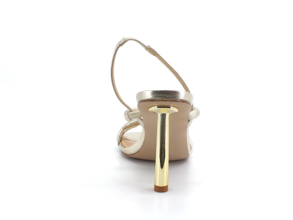 STEVE MADDEN Exquisite Sandalo Tacco Laminato Oro Gold EXQU01S1 - Sandrini Calzature e Abbigliamento