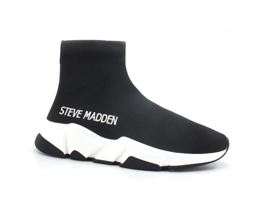 STEVE MADDEN Gametime 2 Sneaker Elastic Sock Hi Calzino Black GAME08S1 - Sandrini Calzature e Abbigliamento