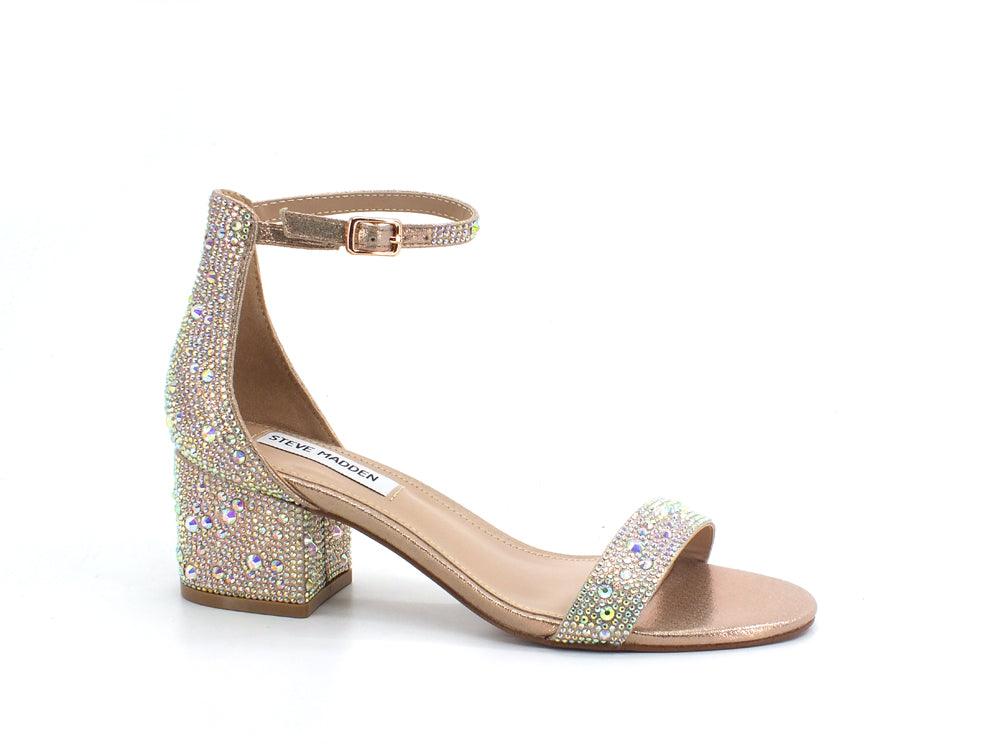 STEVE MADDEN Irenee-G Sandalo Tacco Strass Nude Multi Silver IREN14S1 - Sandrini Calzature e Abbigliamento
